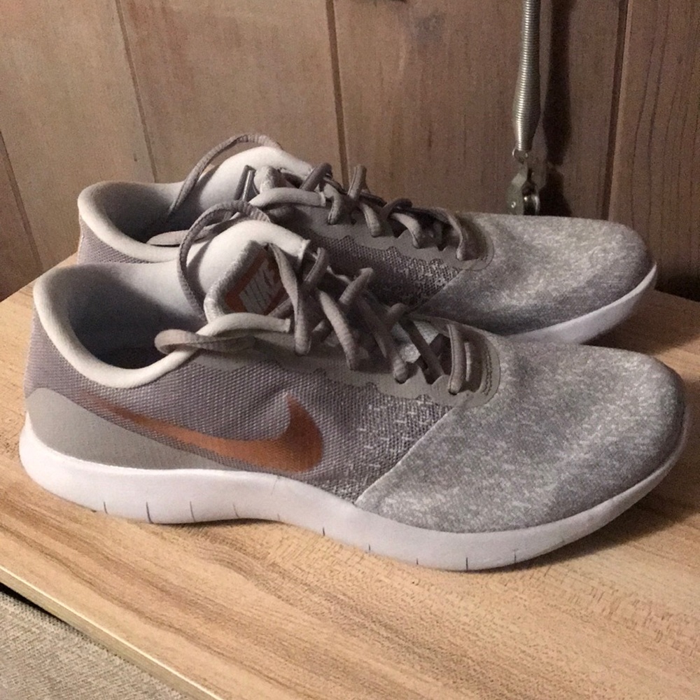 Women’s Flex Running Shoe (Gray & Rose Gold)